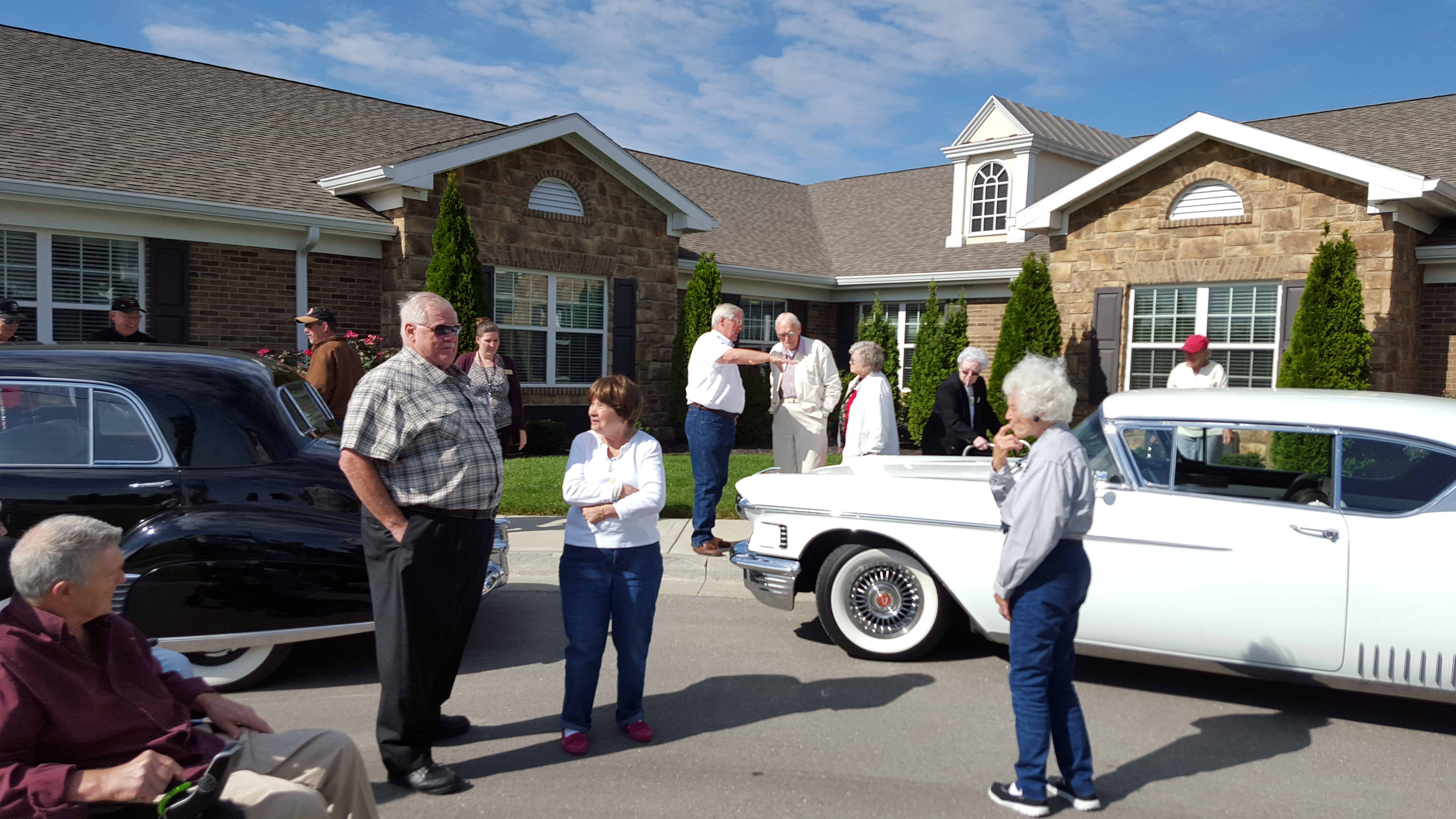 Benton House residents enjoy the Cadillacs